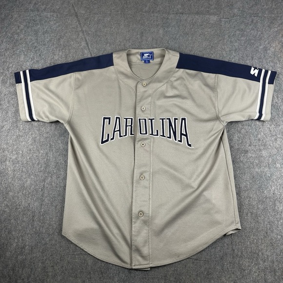 VTG UNC Carolina Tar Heels Baseball NCAA Starter Stitched Jersey RARE‎ Size XL - Picture 1 of 12